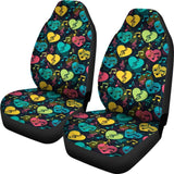Car Seat Cover Music Hearts Car Seat Covers 101819 - YourCarButBetter