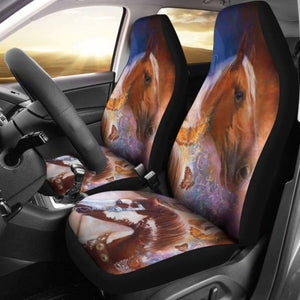 Car Seat Covers Caballos & Mariposa Horses 170804 - YourCarButBetter
