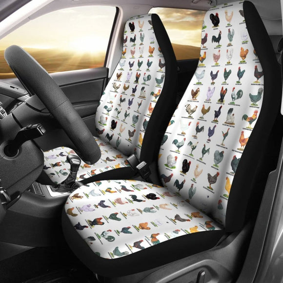 Car Seat Covers - Chicken Poultry Breeds 094209 - YourCarButBetter