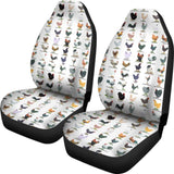 Car Seat Covers - Chicken Poultry Breeds 094209 - YourCarButBetter