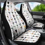 Car Seat Covers - Chicken Poultry Breeds 094209 - YourCarButBetter