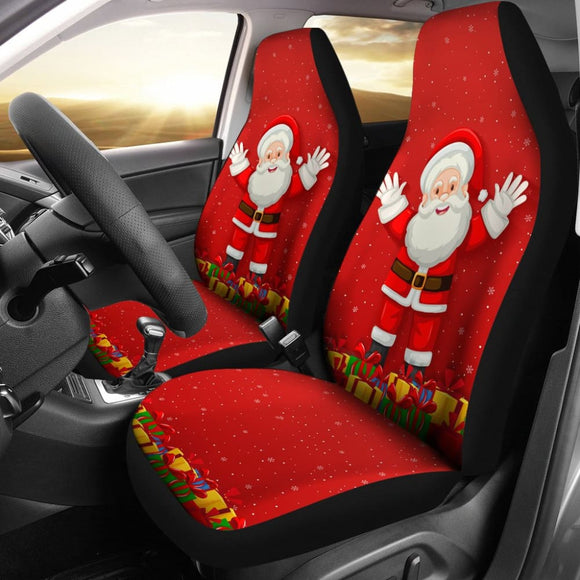 Car Seat Covers Christmas Santa Claus 211603 - YourCarButBetter