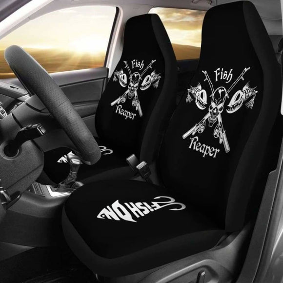 Car Seat Covers - Fishing Reaper 113208 - YourCarButBetter