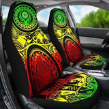 Car Seat Covers - Guam Flag Seal With Maui Moana Tattoo - 174914 - YourCarButBetter
