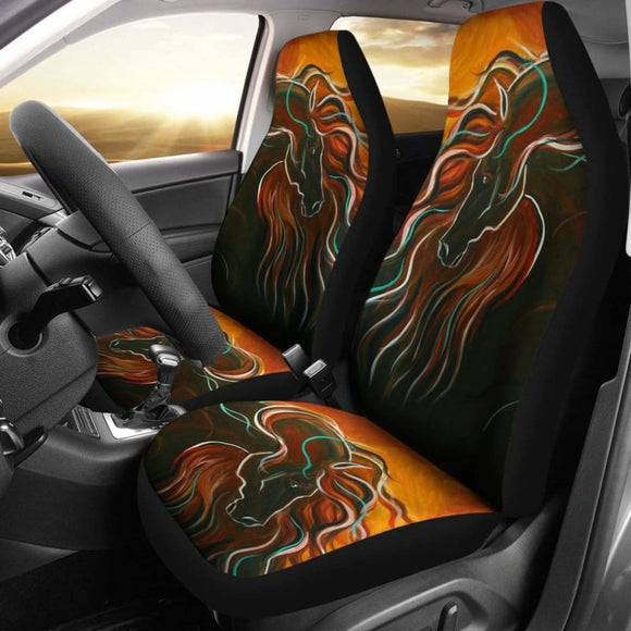Car Seat Covers - Horse Lovers 13 170804 - YourCarButBetter