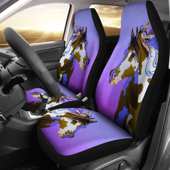 Car Seat Covers - Horse Lovers 18 170804 - YourCarButBetter
