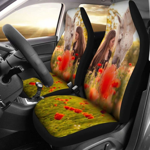 Car Seat Covers - Horse Lovers 23 170804 - YourCarButBetter