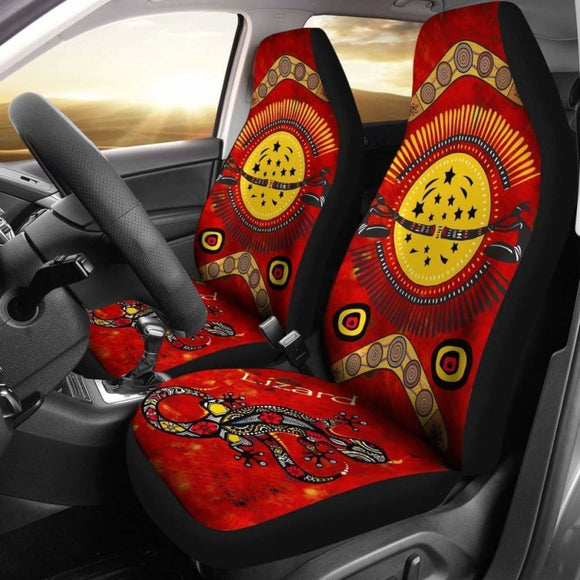 Car Seat Covers Lizard And Boomerang Pattern - 174914 - YourCarButBetter