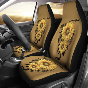 Car Seat Covers Native American Indian Sunflower Dream Catcher 210602 - YourCarButBetter