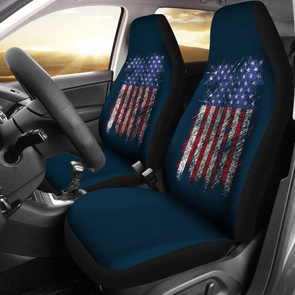 Car Seat Covers With American Flag Pride 211206 - YourCarButBetter