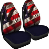 Car Seat Covers with American Flag Pride Custom Design 212501 - YourCarButBetter
