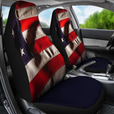 Car Seat Covers with American Flag Pride Custom Design 212501 - YourCarButBetter
