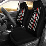 Car Seat Covers With Subaru Mixed Thin Red Line 212803 - YourCarButBetter