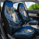 Car Seat Covers Wolf Moonshine 200904 - YourCarButBetter