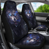 Car Seat Covers Wolf Sharp Eyes Ferocious 212502 - YourCarButBetter