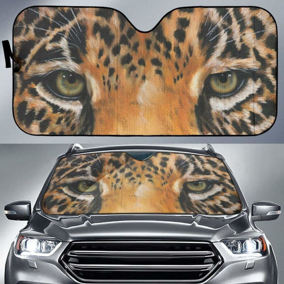 Car Sun Shade Leopard Eyes 172609 - YourCarButBetter