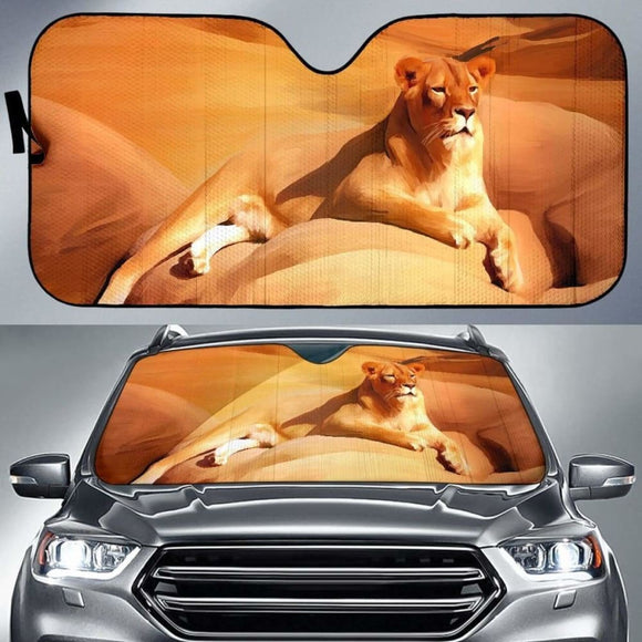 Car Sun Shade Lioness 172609 - YourCarButBetter