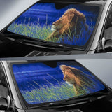 Car Sun Shades With Lion Print 172609 - YourCarButBetter