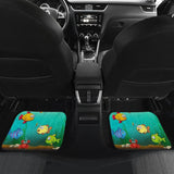 Cartoon Fishes Underwater Fishing Car Floor Mats 182417 - YourCarButBetter