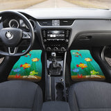 Cartoon Fishes Underwater Fishing Car Floor Mats 182417 - YourCarButBetter