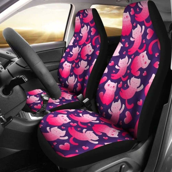 Cat Car Seat Covers 05 Pink 112428 - YourCarButBetter