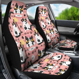 Cat Car Seat Covers 05 Pink White 112428 - YourCarButBetter
