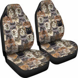Cat Full Face Car Seat Covers 112428 - YourCarButBetter