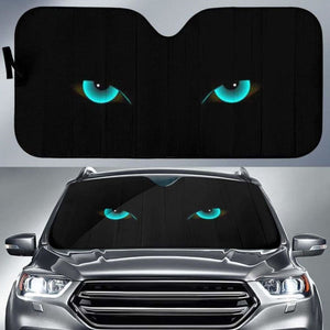 Cat Green Eyes Auto Sun Shades 182102 - YourCarButBetter