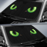 Cat Green Eyes Car Auto Sun Shades 182102 - YourCarButBetter
