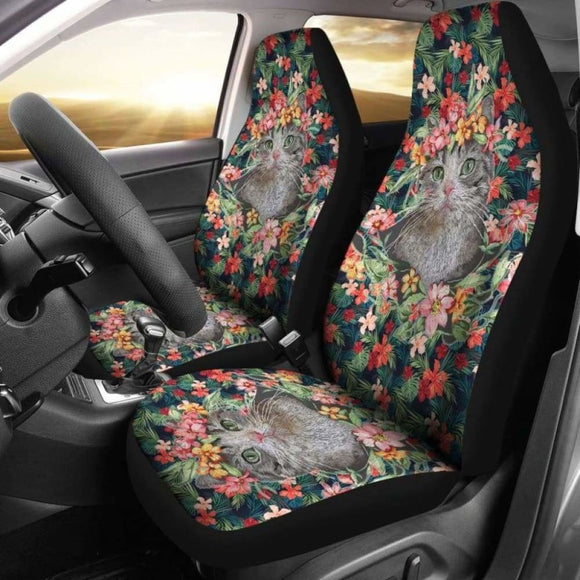 Cat Hawaii Car Seat Covers 105905 - YourCarButBetter