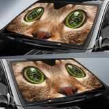 Cat Money Eyes Funny Car Sun Shades 182102 - YourCarButBetter