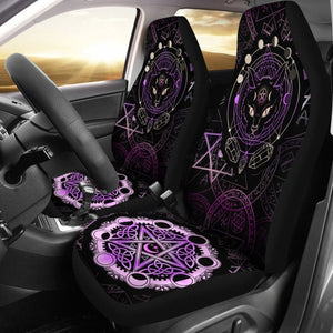 Cat Moon Phases Wicca Car Seat Covers 550317 - YourCarButBetter