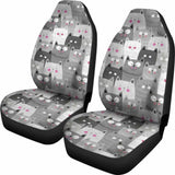Cat Pattern Cute Car Seat Covers Amazing Fan gift Ideas 210101 - YourCarButBetter