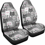 Cat Pattern Cute Car Seat Covers Amazing Fan gift Ideas 210101 - YourCarButBetter