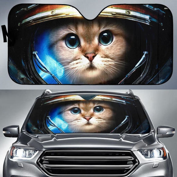 Cat Space Cute Car Sun Shade 550317 - YourCarButBetter