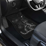 Cat Star Sky In Black Theme Car Floor Mats 112428 - YourCarButBetter