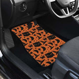 Cat Witch Halloween Car Floor Mats 102802 - YourCarButBetter