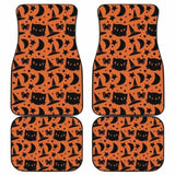 Cat Witch Halloween Car Floor Mats 102802 - YourCarButBetter