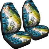 Catch Fish Car Seat Covers Fishing Time 182417 - YourCarButBetter