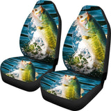 Catch Fish Car Seat Covers Fishing Time 182417 - YourCarButBetter