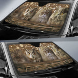 Cats And Owl Auto Sun Shade 172609 - YourCarButBetter