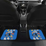 Cats Chibi Funniest In Blue Theme Car Floor Mats 112428 - YourCarButBetter