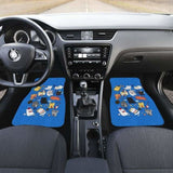 Cats Chibi Funniest In Blue Theme Car Floor Mats 112428 - YourCarButBetter