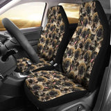 Caucasian Shepherd Dog Full Face Car Seat Covers 091706 - YourCarButBetter