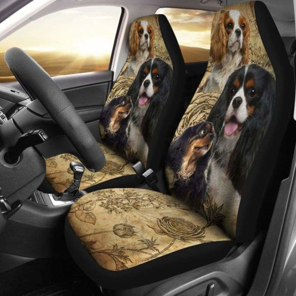 Cavalier King Charles Spaniel Car Seat Covers 195016 - YourCarButBetter