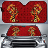 Celtic Auto Sun Shades - Celtic Dragon Red 172609 - YourCarButBetter