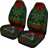 Celtic Brittany Car Seat Covers - Celtic Dragonfly & Leaf Vines - Watercolor Style 135711 - YourCarButBetter