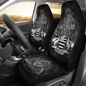 Celtic Car Seat Covers - Brittany Flag With Celtic Cross 184610 - YourCarButBetter