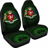 Celtic Car Seat Covers - Isle Of Man Celtic Coat Of Arms - 105905 - YourCarButBetter