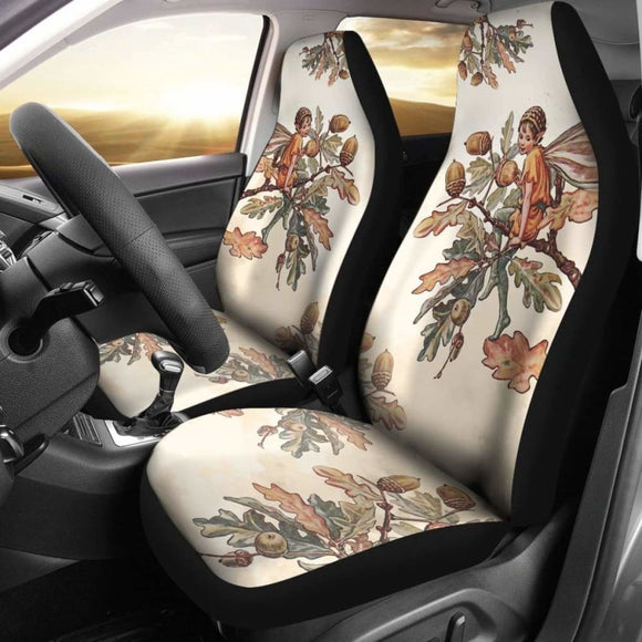 Celtic Car Seat Covers - The Acorn Fairy - Oak Leaf -02 174510 - YourCarButBetter